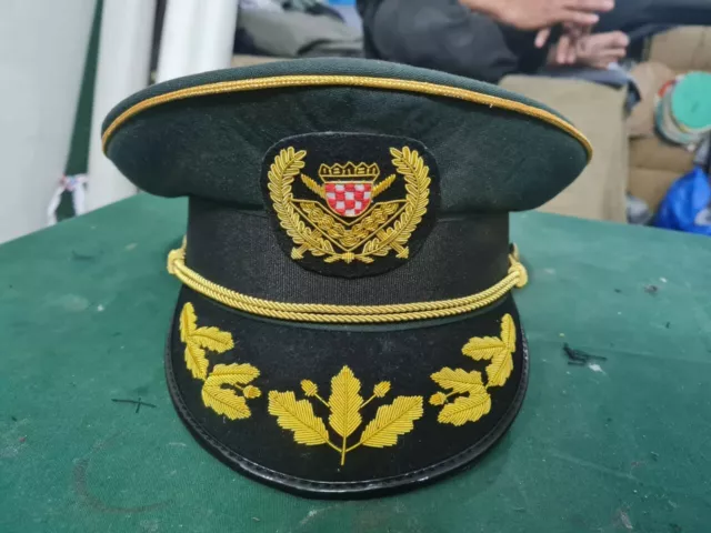 Croatia Army, Hv, General's Visor Ceremonial Cap / Hat , Same Worn Ante Gotovina