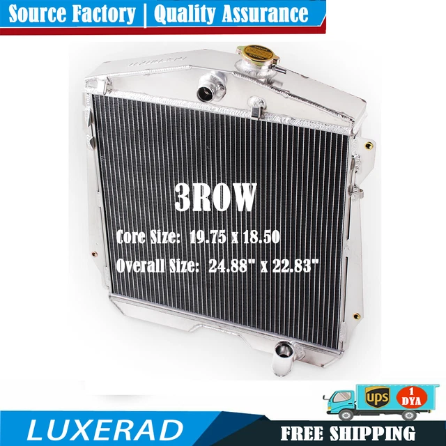 3 Row Radiator For 1943-1948 Chevy Fleetline/Fleetmaster/Stylemaster V8 CC4348