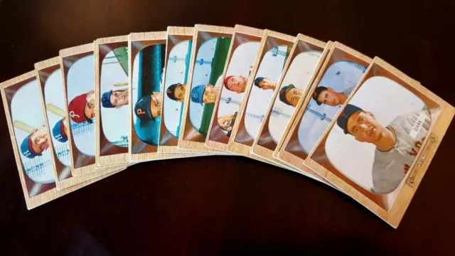 1955 Bowman baseball cards #150 and up, complete your set, HIGH NUMBERS