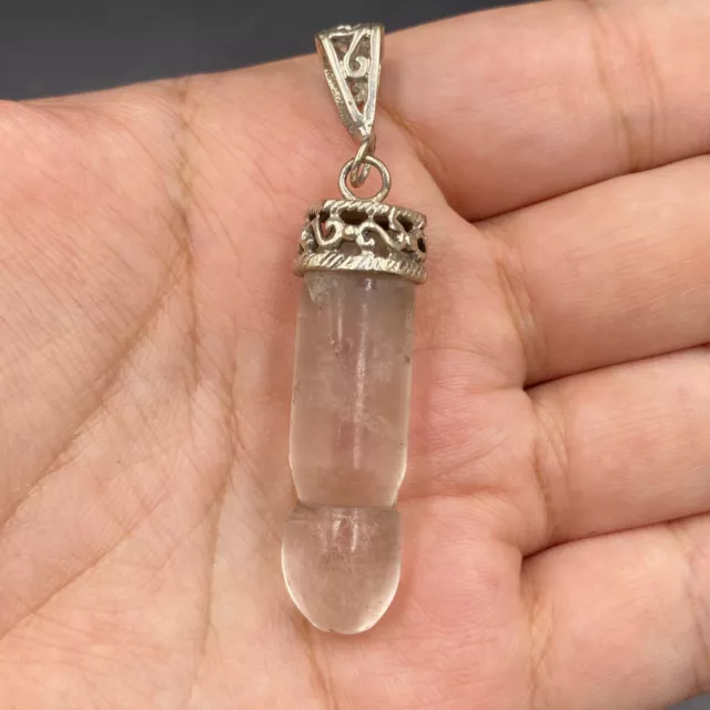 Very rare unique ancient Roman crystal pendant