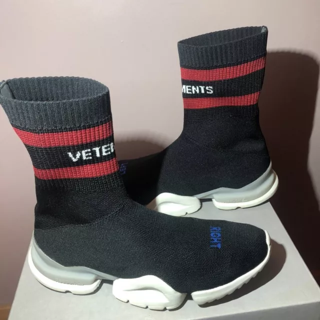 100% Auth VETEMENTS x Reebok Classic sock sneakers 37.5 NIB $880 +
