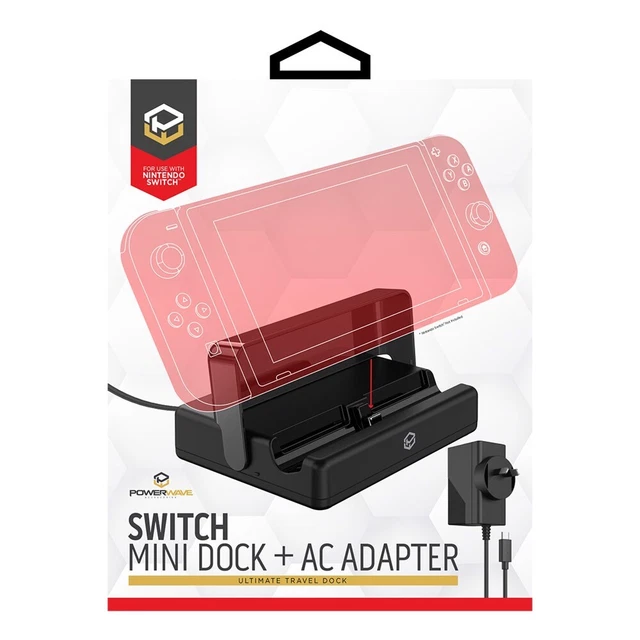 Powerwave Switch Mini Dock & AC Adapter - Nintendo Switch