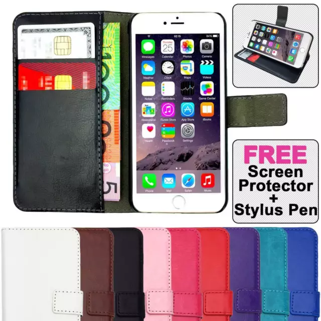 NEW Premium Flip Wallet Case PU Leather Card Slot Cover For iPhone X 8 7 6S Plus