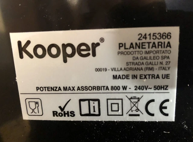 Gear IN Nylon for Mixer Stand Mixer Food Processor Kooper 2415366 9