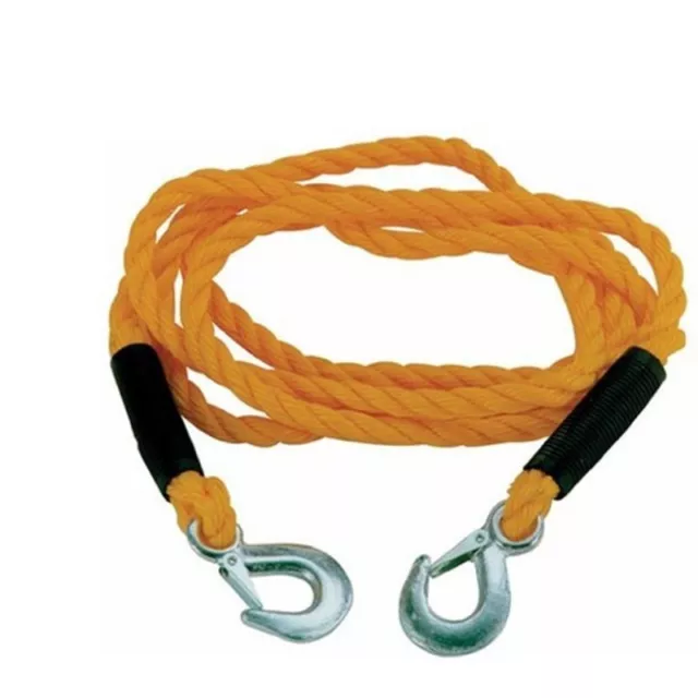 Cable corde de traction rallonge pour tire fort longueur 3 metres 2 crochets