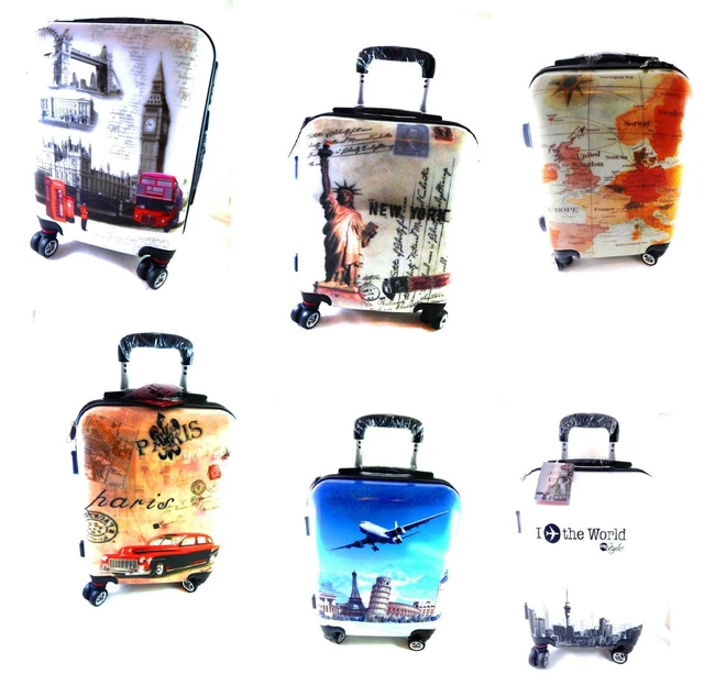 TROLLEY EASYJET IDONEO CM.50x40x20 ABS RIGIDO 4 RUOTE LUCIDO