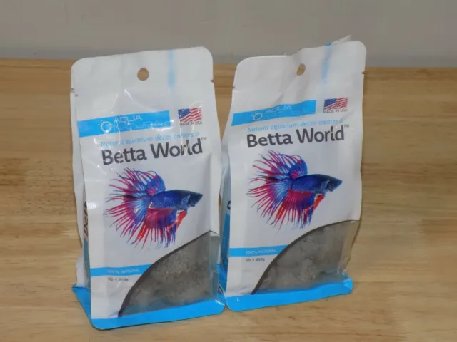 Aqua Natural, Betta World, 100% Natural Mini Lava Rock Fish Tank Decor 2 lbs.