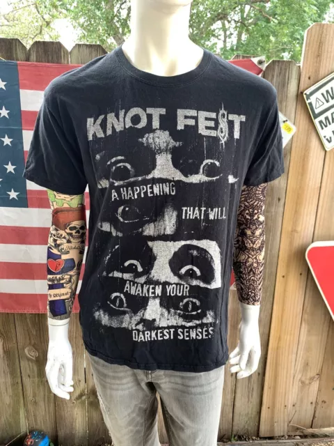 VINTAGE Y2K SLIPKNOT Knot Fest Double Sided T-shirt Size L $42.00 ...