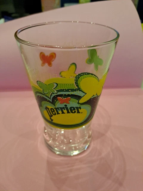 Verre Perrier sophia wood très rare