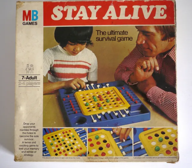 Stay Alive Board Game. 1976 First Edition.