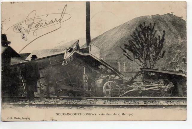 GOURAINCOURT - Meurthe et Moselle - CPA 54 - railway accident train May 1907