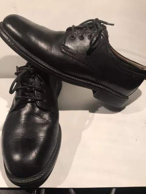 DOCKERS BLACK LEATHER Plain-Toe Dress Shoes-9.5M (090-2204) Men's $30. ...