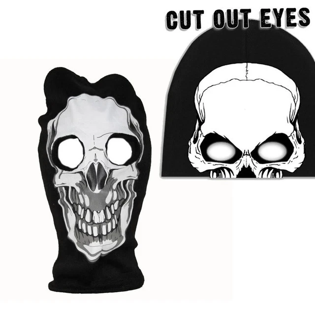 Biker Skull Totenkopf Schädel Sturmmaske Maske Beanie Wintermütze Ski Mütze NEU Biker Skull Totenkopf Schädel Sturmmaske Maske Beanie Wintermütze Ski Mütze NEU