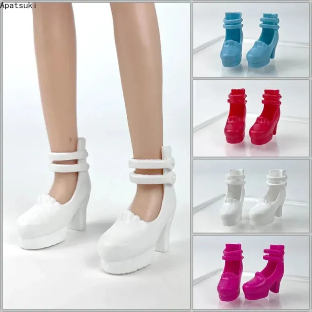 4Pairs/lot Plastic High Heel Shoes For Blythe Doll Fashion Shoes For Licca Dolls