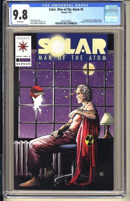 Solar Man of Atom #5  CGC 9.8 WP NM/MT  Valiant Comics 1991 1st app Pre-Unity v1