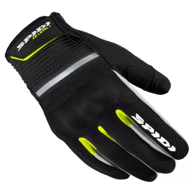 Motorradhandschuhe Flash Ce Black Yellow Fluo SPIDI Size XXL