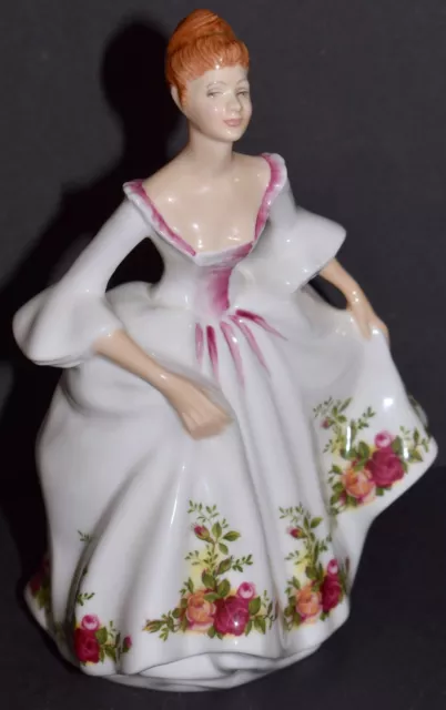 Royal Doulton "Country Rose" Vtg Figurine 8" HN 3221 1988 England Signed FreeS&H