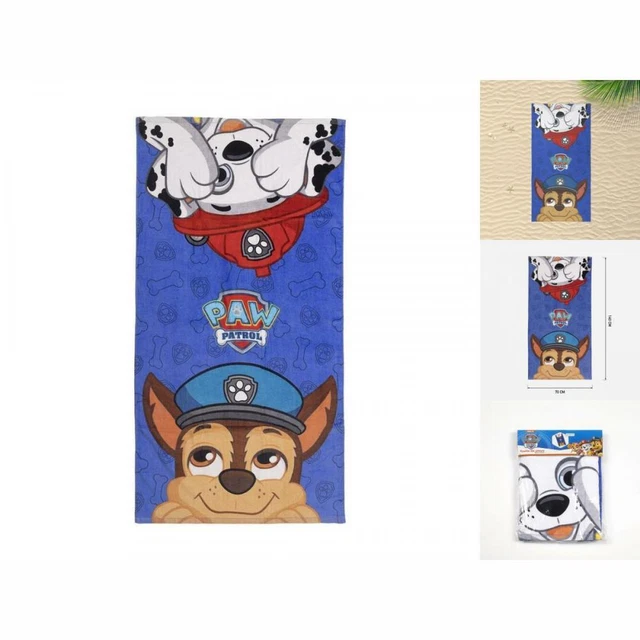 Toalla de playa Paw Patrol azul 70 X 140 cm
