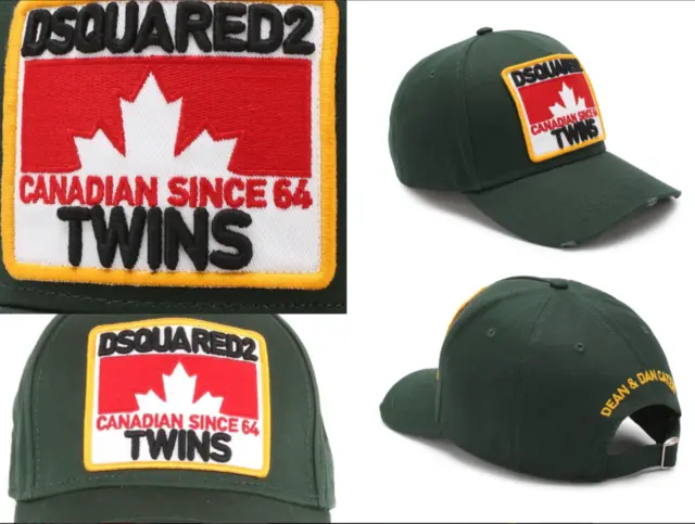 Dsquared2 Twins Icon Gorra de Béisbol Basebalkappe Sombrero Nueva Collection