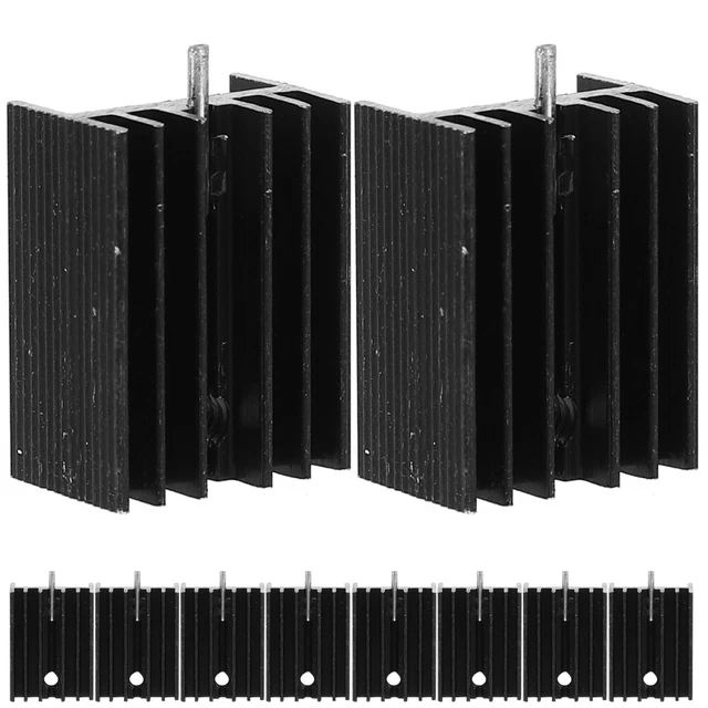 10 Pcs Aluminium Kühlkörper-Set Heizkörper Große Modulkühlerlamelle