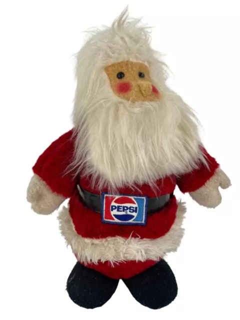 VTG Pepsi Cola Santa Claus Stuffed Plush Winter Christmas Soda Advertising