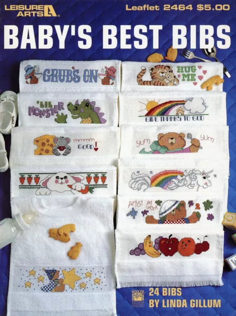 Leisure Arts, Inc. Leaflet 02464 - Baby's Best Bibs by Linda Gillum