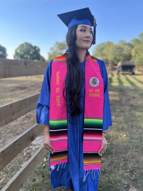 Mexican zarape graduation sash class of 2023 sarape stole grad Estola Sashes