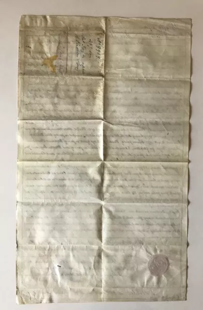 RARE Pres JOHN TYLER SIGNÉ tout manuscrit OHIO 1842 Land Grant Grande Exc Cond 2