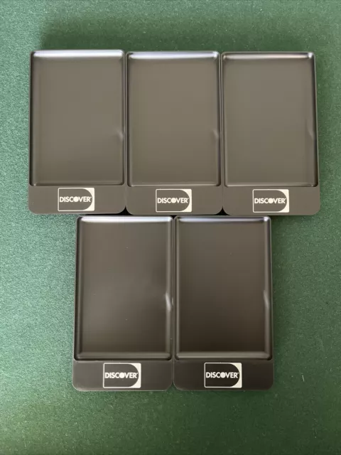 5 Discover Restaurant Credit Card Check Presenter Waiter Waitress Trays