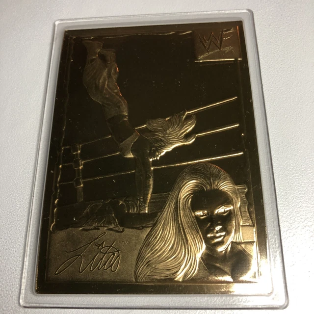1999-05 Danbury Mint 22K Gold WWF Lita #15 WWE wrestling Card DIVA 1999-05 Danbury Mint 22K Gold WWF Lita #15 WWE wrestling Card DIVA