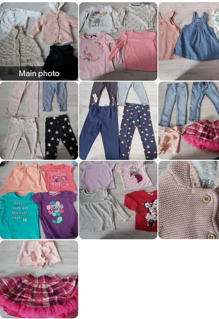 Enorme pacchetto vestiti per bambine 12-18-24 mesi successivi, River Island, 30 articoli #1