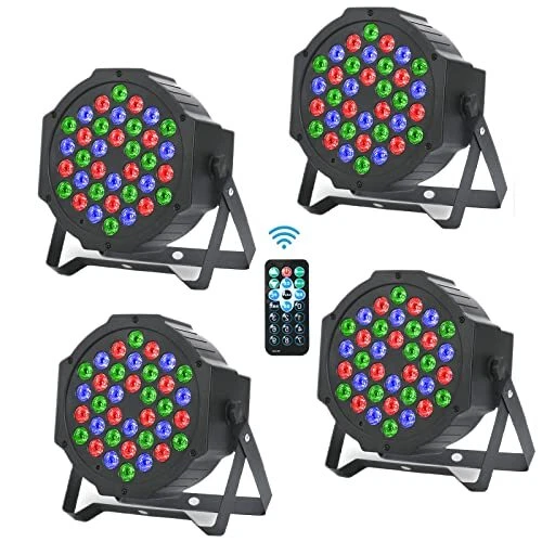4PCS 36 Par LED Lampe de Scène - Light LED Scène Lumière Fête Projecteurs LED RG