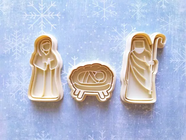 Presepe Tagliabiscotti Scena Natività Formina Biscotti Di Natale Cutter Per 10cm