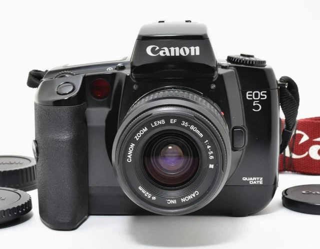 Excellent++ Canon EOS 5 QD 35Mm Appareil Photo SLR Avec VG10 Du Japon