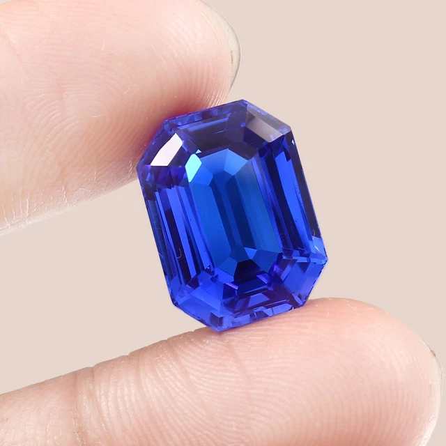 Spinelle Bleu Naturel De Ceylan - Taille Coussin 10x10mm - Qualité Loupe Propre