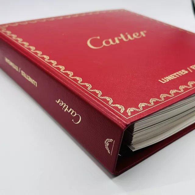Cartier Brillen Katalog Werbung original rot ca. 93 Seiten 2006 / 2007 selten