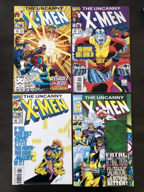 The Uncanny X-Men Issues #301 - #305 | 5 Consecutive Issues From 1993