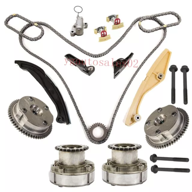 Timing Chain Kit Cam Phaser VVT Fit Ford Lincoln Taurus Transit Explorer 2011-up