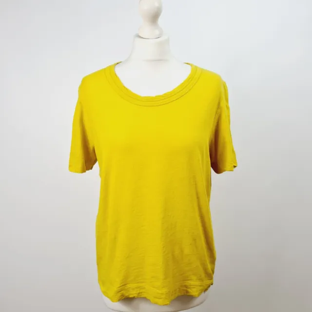 Whistles - NEW - Yellow Short Sleeve Round Neck T-Shirt - Medium