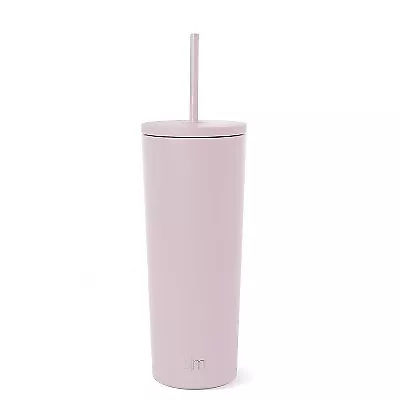 Simple Modern 24oz Insulated Stainless Steel Classic Tumbler with Straw - Pale
