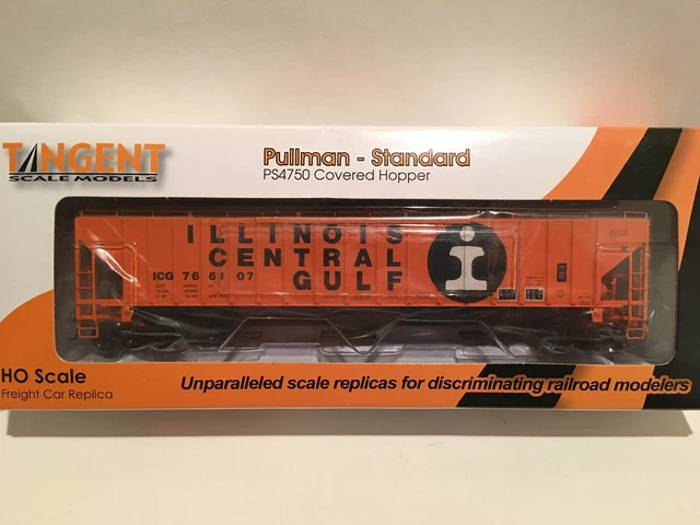 HO Tangent Illinois Central Gulf PS 4750 3-Bay Covered Hopper ICG #766107
