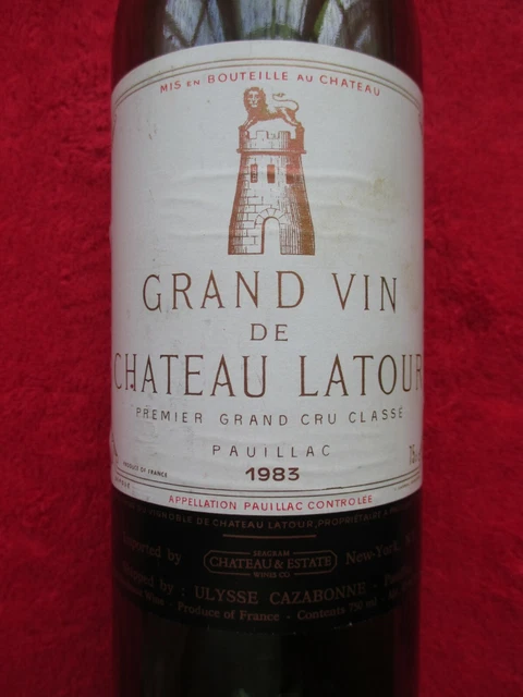 1 bouteille Château LATOUR 1985 1er GCC Pauillac (BG) - 86267009-36