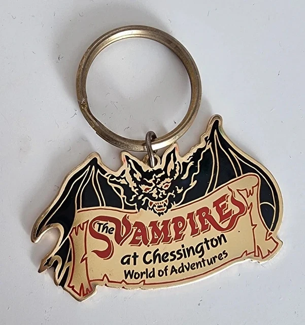 VAMPIRE RIDE CHESSINGTON Keyring - Super Rare 1990s Enamel Keychain ...
