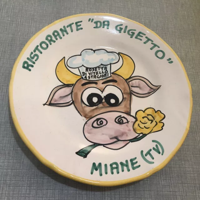 Piatto Ristorante Del Buon Ricordo -Da Gigetto-Miane (Tv)-2002