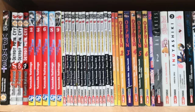 Lotto 100 Fumetti Manga Offerta Fumetto Star Comics G.t.o. Hellsing Alita Ken