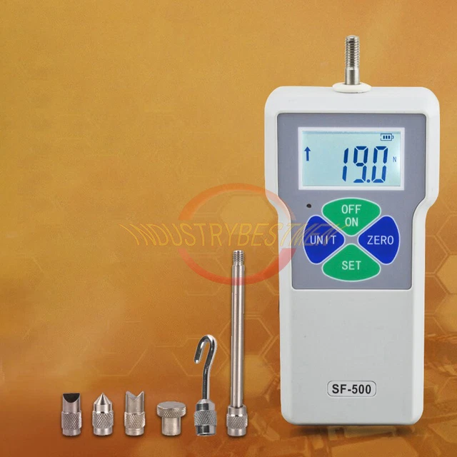 2-500N SF-500 Portable Digital Force Gauge Dynamometer LCD Measuring Instruments