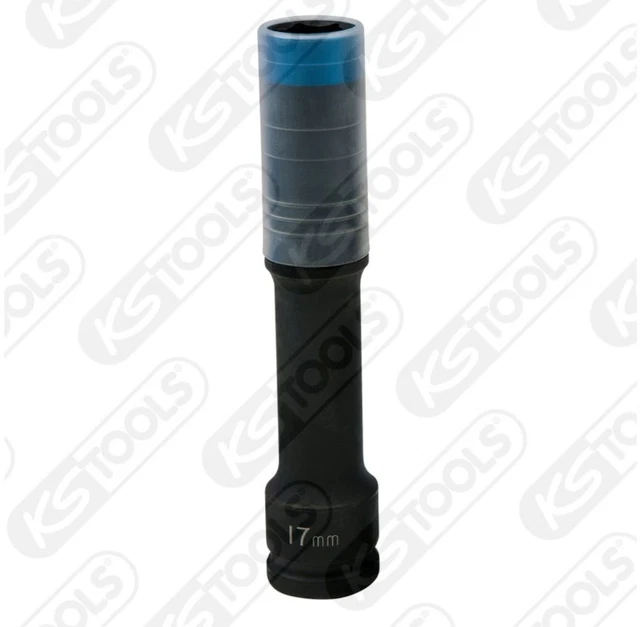 KS TOOLS SLIMPOWER Jantes-Aluminium Prise de Courant, Extra Long, 17 MM