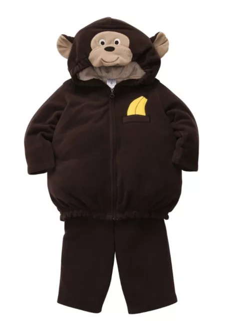 Carters Infant Monkey Costume Baby Boys Girls Hoody Jacket Sweat Pants
