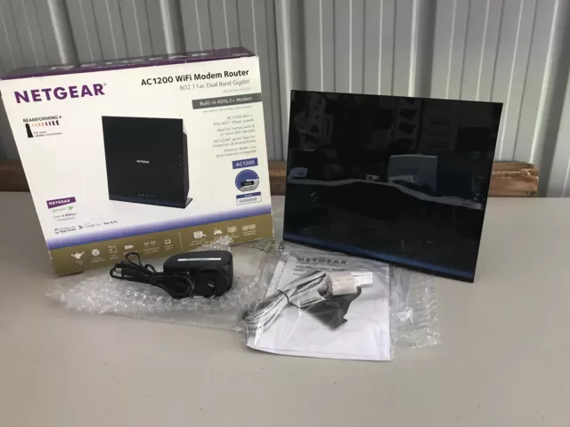 NETGEAR D6200 Gigabit Router Modem Dual-Band WiFi AC1200 NBN ADSL