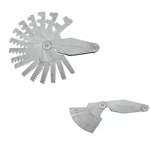 1 Set Neuf 16-Blade Acme de Pitch Jauge 29 Degrés Angle Fil 1n - 12n Haut